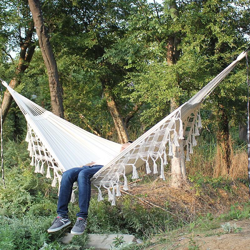 Large Boho Macrame Hammock 2 Person