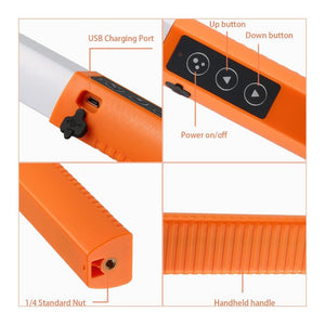 Handheld Portable LED Light For Cameras With Carrying Bag Remote Control USB